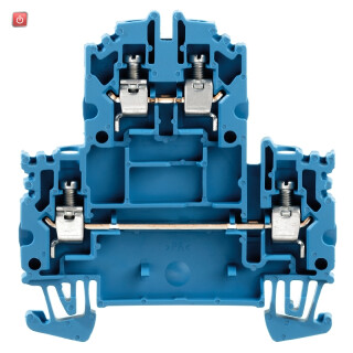 WEIDMÜLLER / 1041980000 / WDK 4N BL / Mehrstock-Reihenklemme, Schraubanschluss, blau, 4 mm², 800 V, 800 V, / EAN 4032248138784