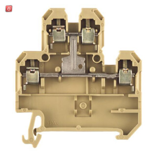 WEIDMÜLLER / 0590180000 / DK 4Q/35 BL / Mehrstock-Reihenklemme, Schraubanschluss, blau, 4 mm², 500 V, 400 V, / EAN 4008190088361