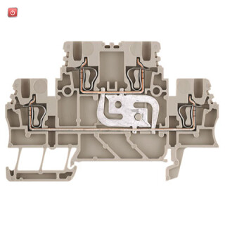 WEIDMÜLLER / 1791130000 / ZDK 1.5V / Mehrstock-Reihenklemme, Zugfederanschluss, dunkelbeige, 1.5 mm², 500 / EAN 4032248239115