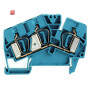 WEIDMÜLLER / 1771420000 / ZDU 6-2/3AN BL / Durchgangs-Reihenklemme, Zugfederanschluss, blau, 6 mm², 41 A, 800 V, / EAN 4032248143153