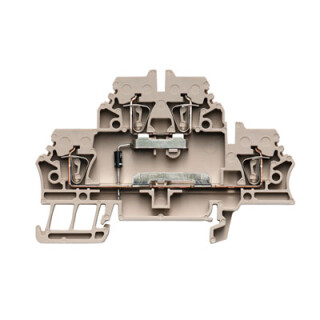 WEIDMÜLLER / 1690020000 / ZDK 2.5/D/1 / Bauelement-Reihenklemme, Zugfederanschluss, dunkelbeige, 2.5 mm², 500 / EAN 4008190877897