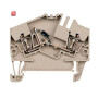 WEIDMÜLLER / 1779110000 / ZDU 2.5-2/D+ / Bauelement-Reihenklemme, Zugfederanschluss, dunkelbeige, 2.5 mm², 400 / EAN 4032248184712
