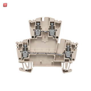 WEIDMÜLLER / 1023200000 / WDK 2.5/D / Bauelement-Reihenklemme, Schraubanschluss, dunkelbeige, 2.5 mm², 400 / EAN 4008190009380