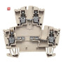 WEIDMÜLLER / 1023100000 / WDK 2.5/D/3 / Bauelement-Reihenklemme, Schraubanschluss, dunkelbeige, 2.5 mm², 400 / EAN 4008190173784
