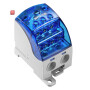 WEIDMÜLLER / 2519480000 / WPD 108 1X120/2X35+3 / Potentialverteilerklemme, Schraubanschluss, blau, 120 mm², 400 A, 1000 / EAN 4050118531794