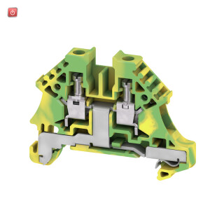 WEIDMÜLLER / 1042700000 / WPE 4N / Schutzleiter-Reihenklemme, Schraubanschluss, grün / gelb, 4 mm², 500 / EAN 4032248273232