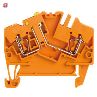 WEIDMÜLLER / 1779130000 / ZTR 2.5-2 OR / Trenn- und Messtrenn-Reihenklemme, Zugfederanschluss, orange, 2.5 mm², / EAN 4032248184682