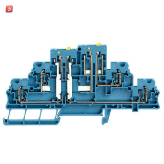 WEIDMÜLLER / 1798330000 / ZDTR 2.5 BL / Trenn- und Messtrenn-Reihenklemme, Zugfederanschluss, blau, 2.5 mm², / EAN 4032248244232