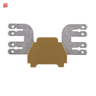 WEIDMÜLLER / 0480020000 / MF 1/6 4X6.3/2.8 / Ein- und mehrpolige Klemmenleiste, Flachsteckanschluss, mittelgelb, / EAN 4008190100872