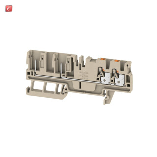 WEIDMÜLLER / 1514030000 / APGTB 2.5 FT 4C/2 / Steckbare Klemme, Steckanschluss, PUSH IN, dunkelbeige, 2.5, 2.5 mm², / EAN 4050118321401