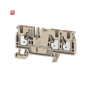 WEIDMÜLLER / 2051240000 / A3C 4 / Durchgangs-Reihenklemme, PUSH IN, dunkelbeige, 4 mm², 32 A, 800 V, / EAN 4050118411546