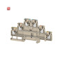 WEIDMÜLLER / 2428840000 / A3T 2.5 N-FT-PE / Mehrstock-Reihenklemme, PUSH IN, dunkelbeige, 2.5 mm², 800 V, 800 V, / EAN 4050118438130