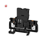 WEIDMÜLLER / 2434390000 / AFS 4 2C 100-250V BK / Sicherungs-Reihenklemme, PUSH IN, schwarz, 4 mm², 6.3 A, 250 V, Anzahl / EAN 4050118445114