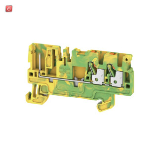 WEIDMÜLLER / 1513890000 / APGTB 2.5 PE 3C/1 / Steckbare Klemme, steckbar, PUSH IN, grün / gelb, 2.5, 2.5 mm², Anzahl / EAN 4050118321609
