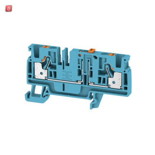 WEIDMÜLLER / 2429880000 / ADT 4 2C BL / Trenn- und Messtrenn-Reihenklemme, PUSH IN, blau, 4 mm², 20 A, 500 V, / EAN 4050118439670
