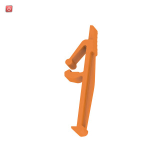 WEIDMÜLLER / 2457570000 / APGLE 2.5/4 / Verriegelungshaken, Wemid, orange / EAN 4050118473100