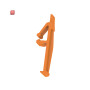 WEIDMÜLLER / 2457570000 / APGLE 2.5/4 / Verriegelungshaken, Wemid, orange / EAN 4050118473100