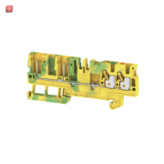WEIDMÜLLER / 1513920000 / APGTB 2.5 PE 4C/2 / Steckbare Klemme, PUSH IN, steckbar, grün / gelb, 2.5, 2.5 mm², Anzahl / EAN 4050118321418