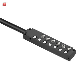 WEIDMÜLLER / 1828690000 / SAI-06L-VPFC-3A-M08L / Passiver Sensor-/Aktor-Verteiler (mit Leitung), Fixkabelversion, M8, / EAN 4032248335336
