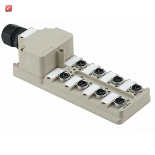 WEIDMÜLLER / 1766800000 / SAI-8-M 4P IDC / Passiver Sensor-/Aktor-Verteiler (ohne Leitung), Haubenversion, IDC, / EAN 4032248107339