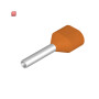 WEIDMÜLLER / 9004440000 / H0,5/14 ZH OR SV / Aderendhülse, Zwillings-Aderendhülse, 0.5 mm², Abisolierlänge: 11 mm, / EAN 4008190198473