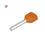 WEIDMÜLLER / 9037210000 / H0,5/16 ZH OR / Aderendhülse, Zwillings-Aderendhülse, 0.5 mm², Abisolierlänge: 13 mm, / EAN 4008190492687