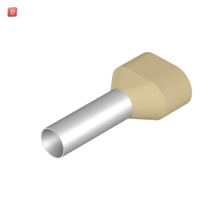 WEIDMÜLLER / 9037350000 / H10,0/30 ZH EB / Aderendhülse, Zwillings-Aderendhülse, 10 mm², Abisolierlänge: 23 mm, / EAN 4008190492823