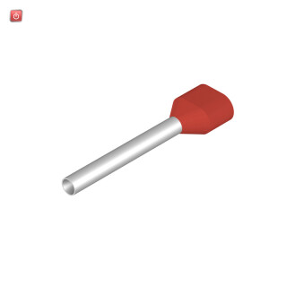 WEIDMÜLLER / 9037460000 / H1,0/25D ZH R / Aderendhülse, Zwillings-Aderendhülse, 1 mm², Abisolierlänge: 22 mm, / EAN 4008190493035