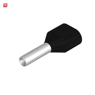 WEIDMÜLLER / 9037470000 / H1,5/16D ZH SW / Aderendhülse, Zwillings-Aderendhülse, 1.5 mm², Abisolierlänge: 11 mm, / EAN 4008190493042