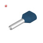 WEIDMÜLLER / 9037510000 / H2,5/21D ZH BL / Aderendhülse, Zwillings-Aderendhülse, 2.5 mm², Abisolierlänge: 15 mm, / EAN 4008190493080