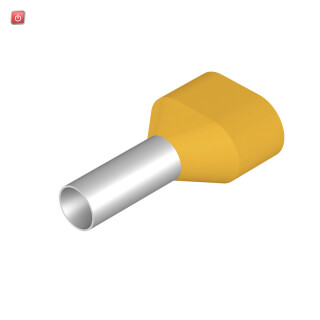 WEIDMÜLLER / 9037550000 / H6,0/23D ZH GE / Aderendhülse, Zwillings-Aderendhülse, 6 mm², Abisolierlänge: 20 mm, / EAN 4008190493127