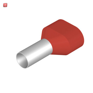 WEIDMÜLLER / 9037570000 / H10,0/24D ZH R / Aderendhülse, Zwillings-Aderendhülse, 10 mm², Abisolierlänge: 17 mm, / EAN 4008190493141