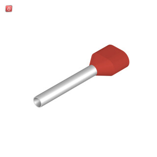 WEIDMÜLLER / 9036330000 / H1,0/22DS R ZH / Aderendhülse, Zwillings-Aderendhülse, 1 mm², Abisolierlänge: 21 mm, / EAN 4032248338566