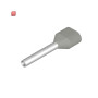 WEIDMÜLLER / 9202830000 / H0,75/19DS ZH GR / Aderendhülse, Zwillings-Aderendhülse, 0.75 mm², Abisolierlänge: 15 mm, / EAN 4032248515776