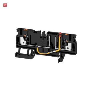 WEIDMÜLLER / 2466600000 / AFS 2.5 CF 2C 24V BK / Sicherungs-Reihenklemme, PUSH IN, schwarz, 2.5 mm², 10 A, 24 V, Anzahl / EAN 4050118480726
