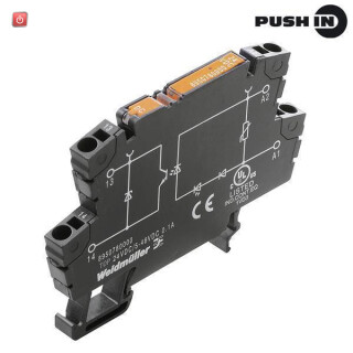 WEIDMÜLLER / 8951070000 / TOP 48-60VAC/48VDC 0 / Halbleiterrelais, 48...60 V AC +/-20 %, Varistor, 5...48 V DC, 0,5 A, / EAN 4032248741830