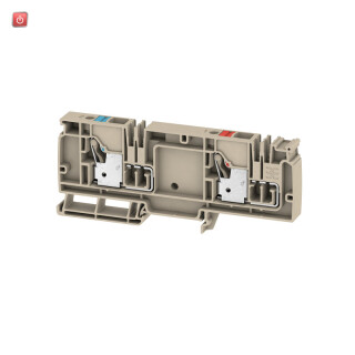 WEIDMÜLLER / 2428990000 / AAP22 10 LO-LO / Einspeiseklemme, PUSH IN, dunkelbeige, 10 mm², 57 A, 250 V, Anzahl / EAN 4050118438185