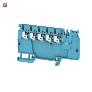 WEIDMÜLLER / 2522840000 / AAP12 2.5 LI BL/OR / Einspeiseklemme, PUSH IN, blau, 2.5 mm², 24 A, 800 V, Anzahl / EAN 4050118554915
