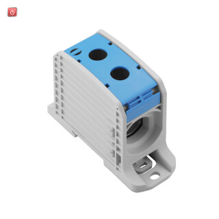 WEIDMÜLLER / 2502760000 / WPD 132 1X185/1X185 / Potentialverteilerklemme, Schraubanschluss, blau, 185 mm², 353 A, 1000 / EAN 4050118516586