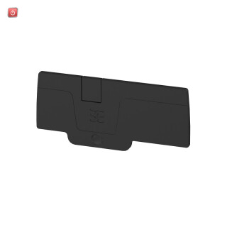 WEIDMÜLLER / 2486640000 / AEP 3C 4 BK / Abschlussplatte (Klemmen), schwarz, Höhe: 71.9 mm, Breite: 2.1 mm, / EAN 4050118497458