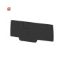WEIDMÜLLER / 2486640000 / AEP 3C 4 BK / Abschlussplatte (Klemmen), schwarz, Höhe: 71.9 mm, Breite: 2.1 mm, / EAN 4050118497458