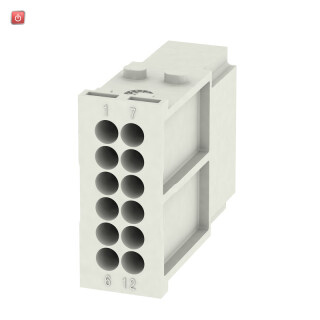 WEIDMÜLLER / 1428840000 / HDC MHD 12 MC / Modul-Einsatz (Industriesteckverbinder), 250 V, 10 A, Polzahl: 12, / EAN 4050118232998