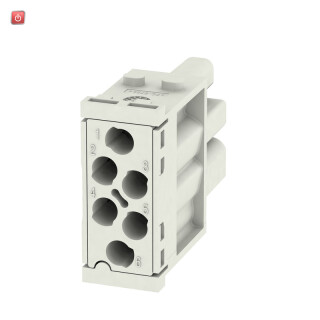 WEIDMÜLLER / 1429370000 / HDC MHE 6 FC / Modul-Einsatz (Industriesteckverbinder), 500 V, 16 A, Polzahl: 6, / EAN 4050118233704