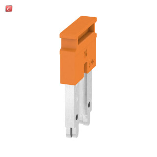 WEIDMÜLLER / 2497290000 / ZQV 16N/2 / Querverbinder (Klemmen), gesteckt, orange, 76 A, Polzahl: 2, Raster in / EAN 4050118561906