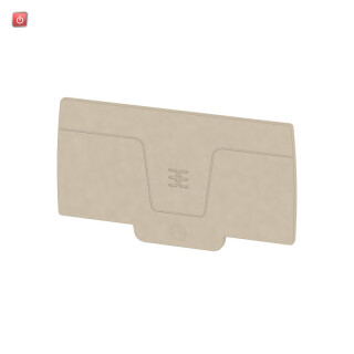 WEIDMÜLLER / 2490380000 / AEP 2C 10/16 / Abschlussplatte (Klemmen), dunkelbeige, Höhe: 78.83 mm, Breite: 2.1 / EAN 4050118500820