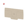 WEIDMÜLLER / 2490380000 / AEP 2C 10/16 / Abschlussplatte (Klemmen), dunkelbeige, Höhe: 78.83 mm, Breite: 2.1 / EAN 4050118500820