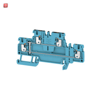 WEIDMÜLLER / 2471450000 / A2T 1.5 VL BL / Mehrstock-Reihenklemme, PUSH IN, blau, 1.5 mm², 500 V, 500 V, Anzahl / EAN 4050118485448