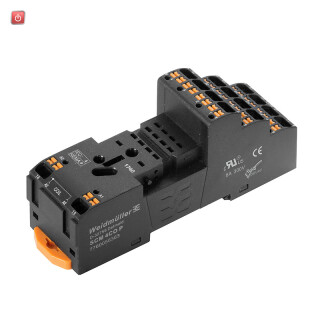 WEIDMÜLLER / 7760056363 / SCM 4CO P / Relaissockel, IP20, 4 Wechsler , 6 A, PUSH IN / EAN 6944169772276