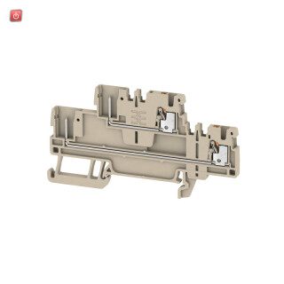 WEIDMÜLLER / 2485840000 / APGTB 1.5 2T 4C/2 / Steckbare Klemme, PUSH IN, dunkelbeige, 1.5, 1.5 mm², 17.5 A, Anzahl / EAN 4050118496086