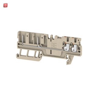 WEIDMÜLLER / 2482200000 / APGTB 1.5 FT 4C/2 / Steckbare Klemme, PUSH IN, dunkelbeige, 1.5, 1.5 mm², 17.5 A, Anzahl / EAN 4050118494266